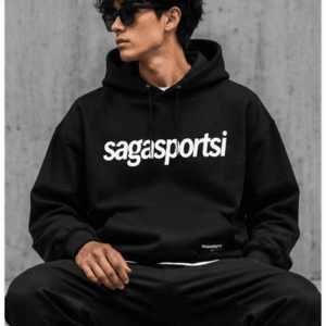 sagasportsi black hoodies